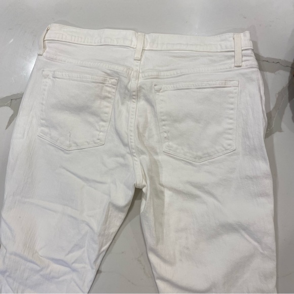 J.Crew Point Sur High rise slim boy White denim jeans - Picture 8 of 13